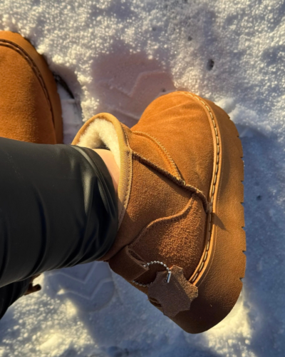 Naiste täisnahast soojad saapad