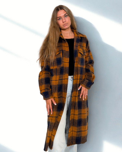 Naiste pruun/sinine jakk