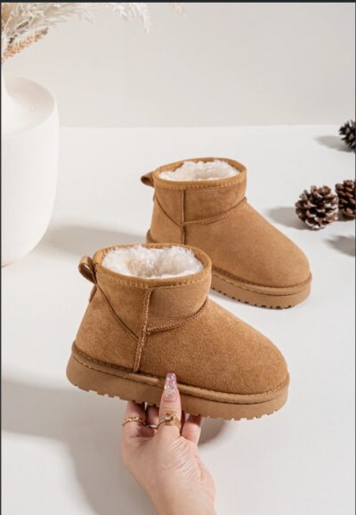UGG-stiilis camel toonis jalanõud tüdrukutele
